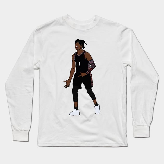 D'Angelo Russell 'Ice In My Veins' - Brooklyn Nets Long Sleeve T-Shirt by xavierjfong